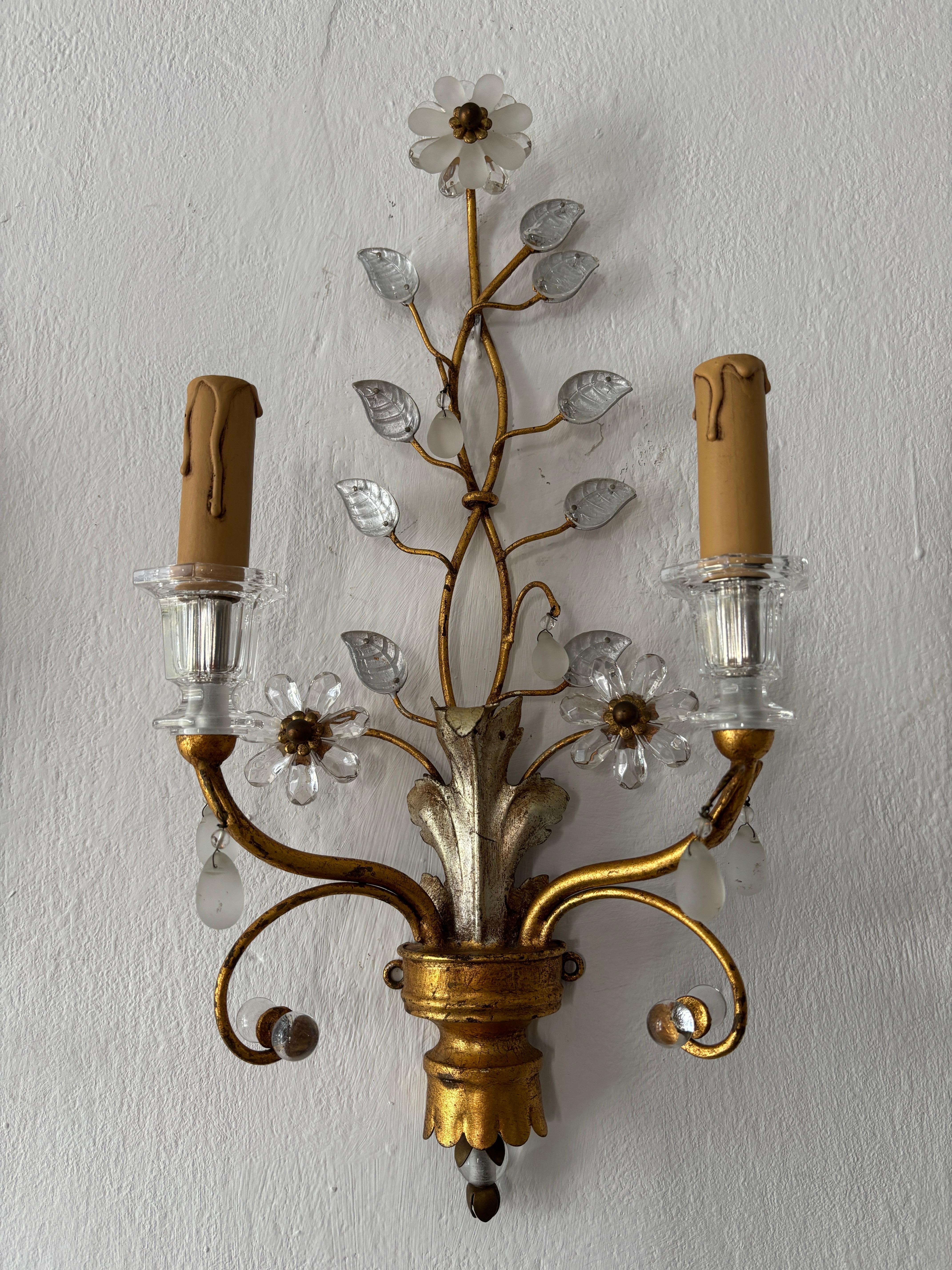 Maison Bagues Fiori d'oro e d'argento - Sconcese francesi, c.C. 1940 Firmato in vendita 1