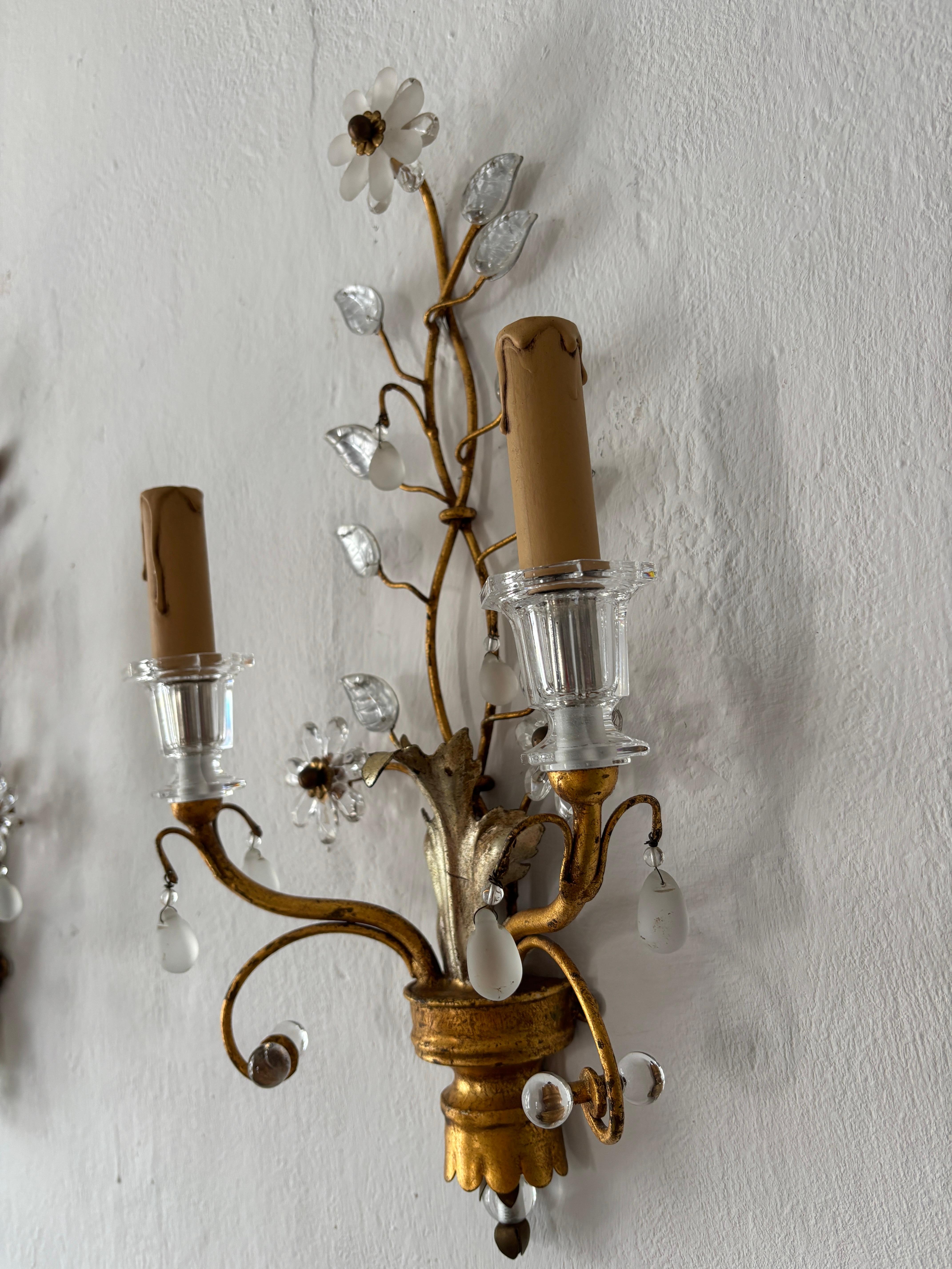 Maison Bagues Fiori d'oro e d'argento - Sconcese francesi, c.C. 1940 Firmato in vendita 2