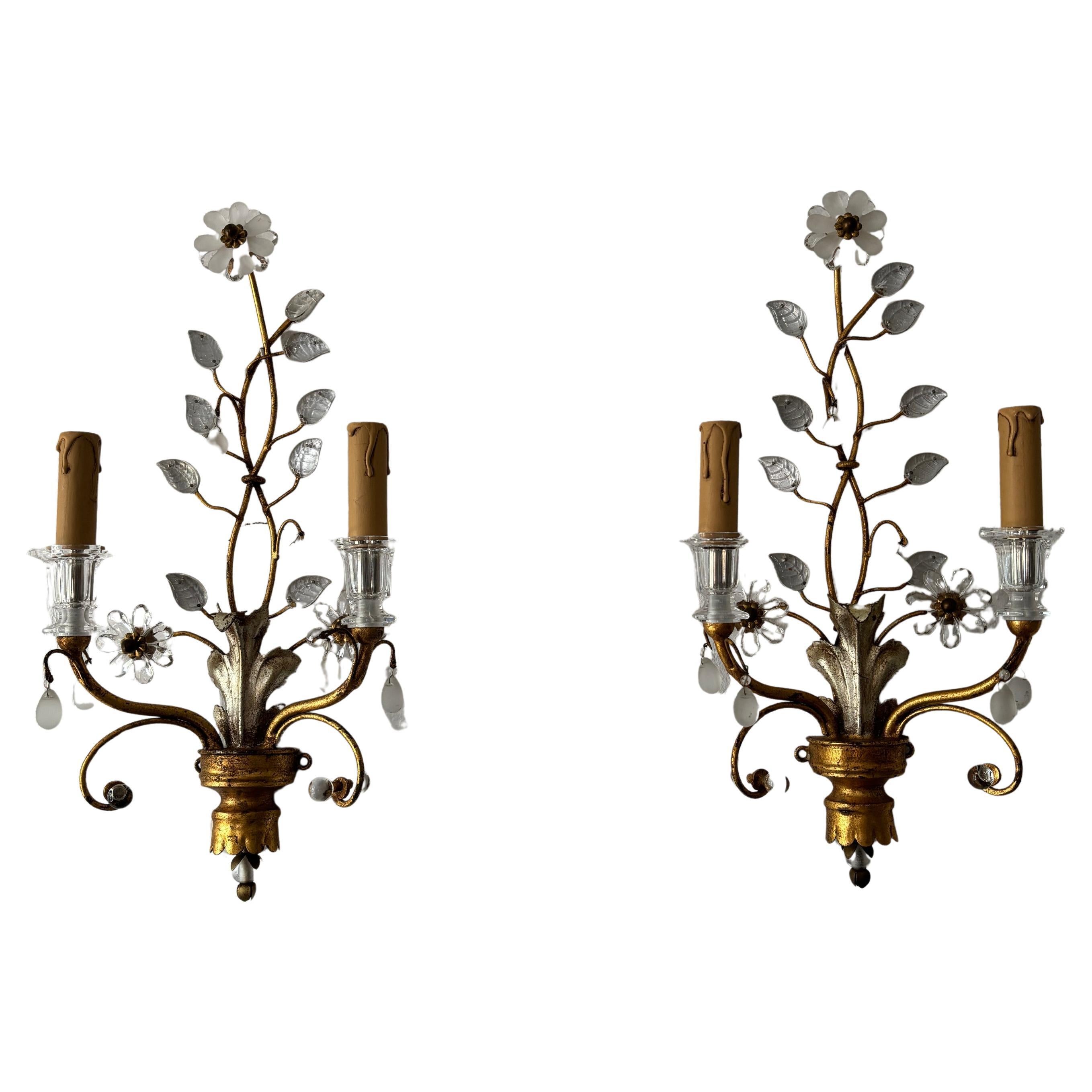 Maison Bagues Fiori d'oro e d'argento - Sconcese francesi, c.C. 1940 Firmato in vendita