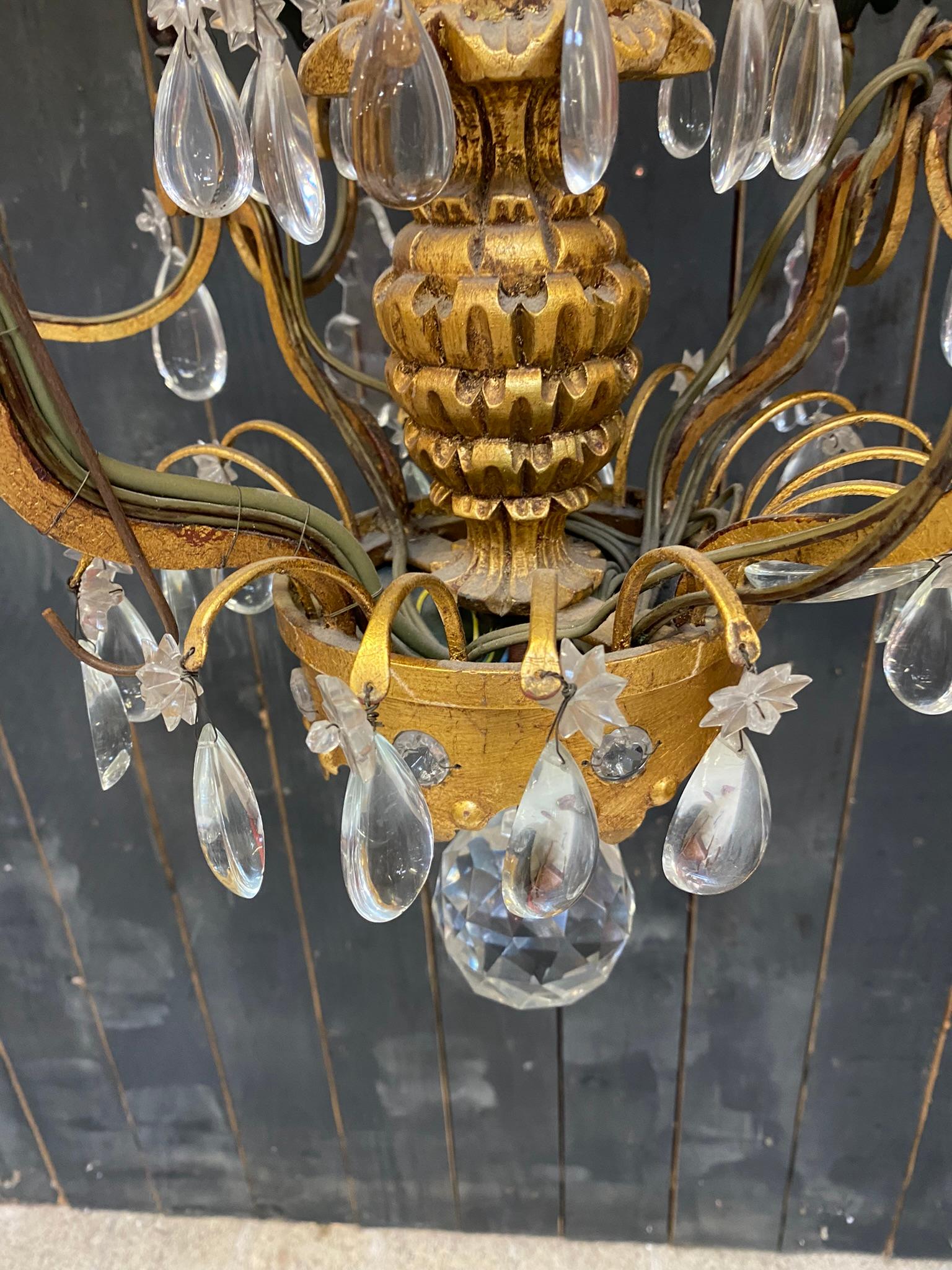 bronze and crystal chandeliers