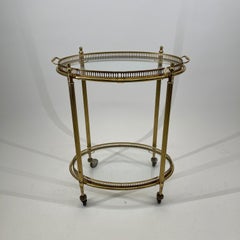 Maison Baguès/Maison Jansen Vintage French Serving Trolley, France, 1950s