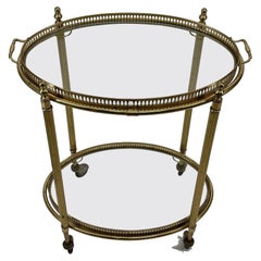 Maison Baguès/Maison Jansen Vintage French Serving Trolley, France, 1950s
