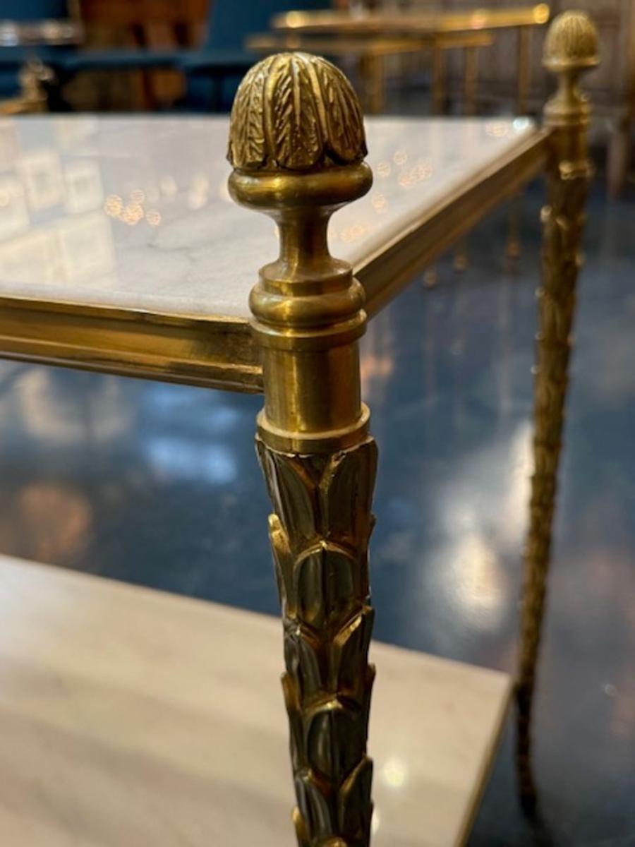 Brass Maison Bagues Manner Side table For Sale