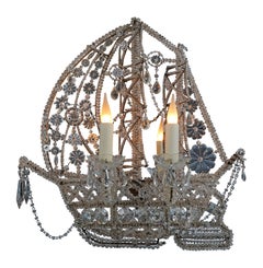 Vintage Maison Baguès, "Nave" Chandelier, France, 20th Century