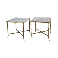 Maison Baguès Pair of Side or End Tables, France, 1950s