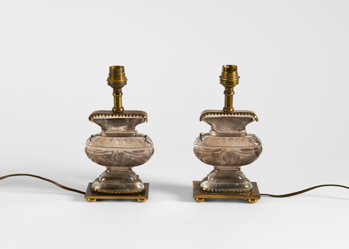 Maison Baguès, Pair of Table Lamps, France, Mid 20th Century In Good Condition In New York, NY