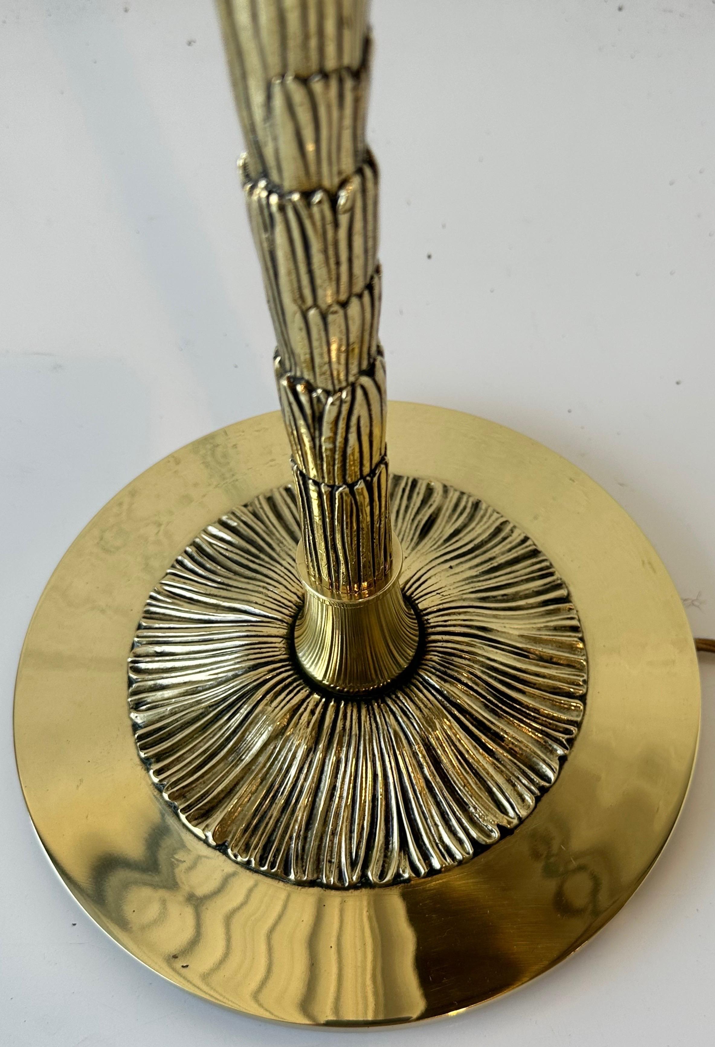 Mid-20th Century Maison Bagues “Palm Tree” Bronze Floor Lamp For Sale