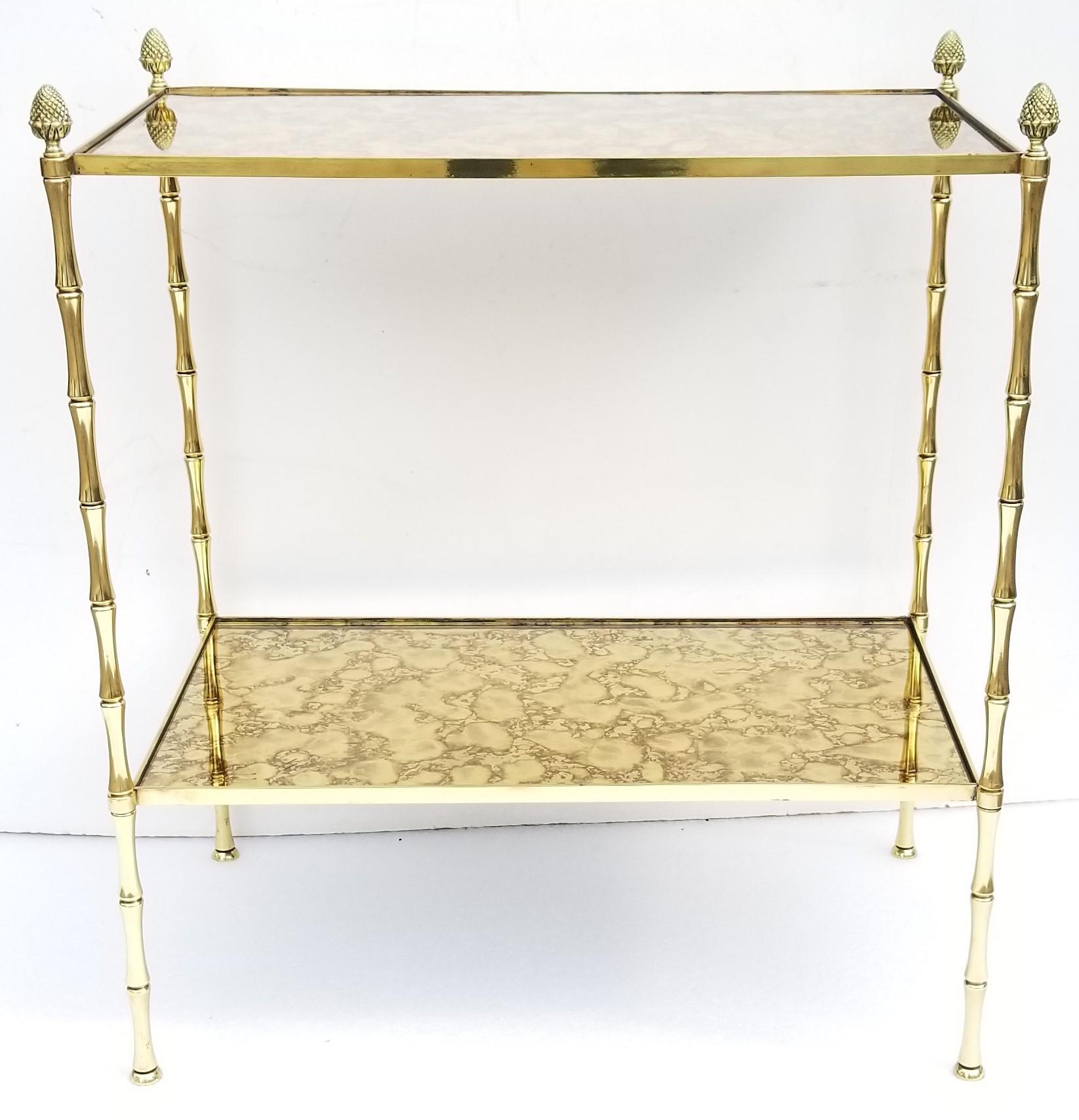 French Maison Bagues  Rectangular Side Table For Sale