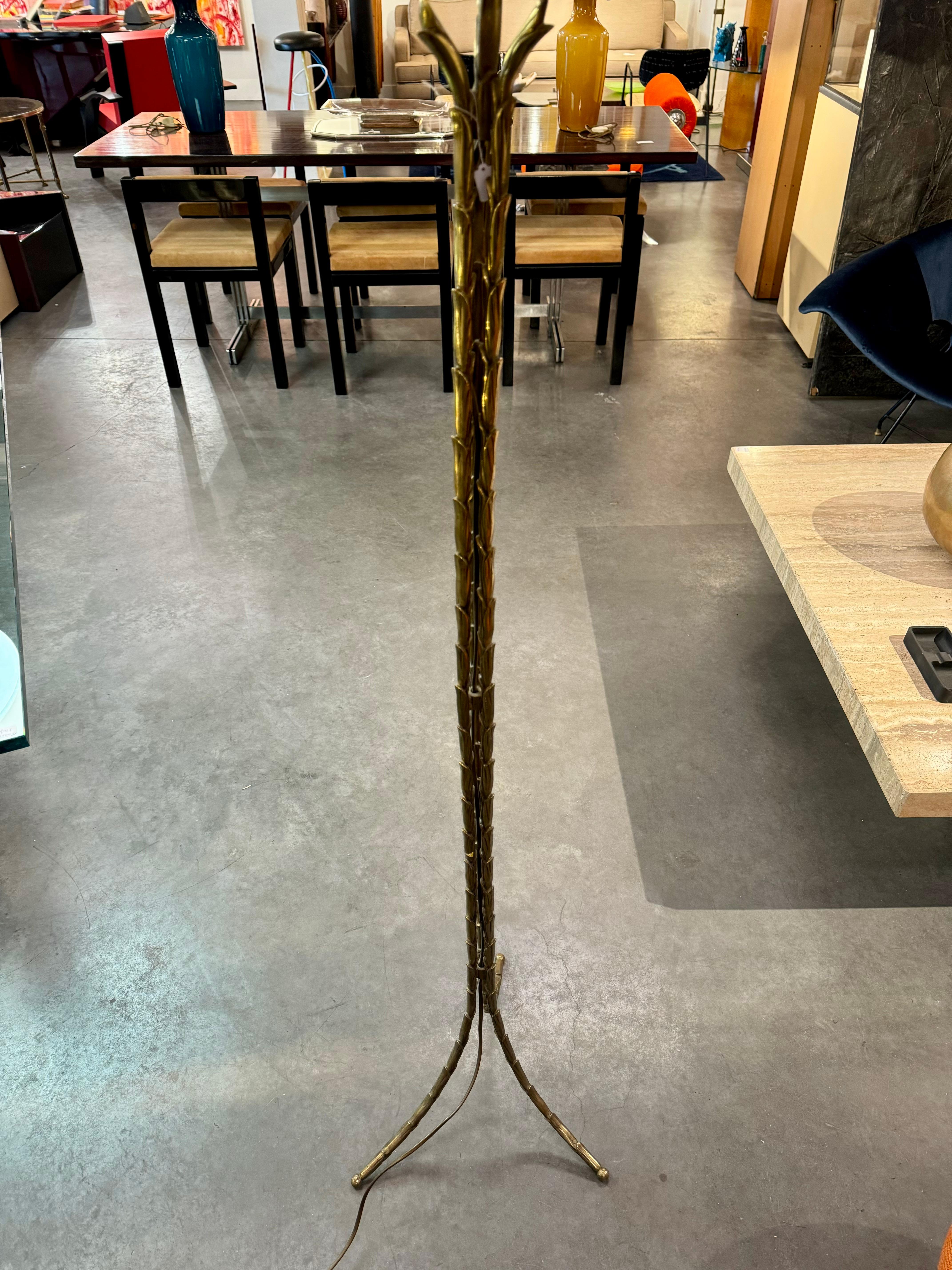 Maison Bagués style “bambou” floor lamp  In Good Condition For Sale In Bruxelles, BE