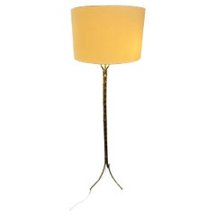 Lampadaire en bambou de style Maison Bagués 