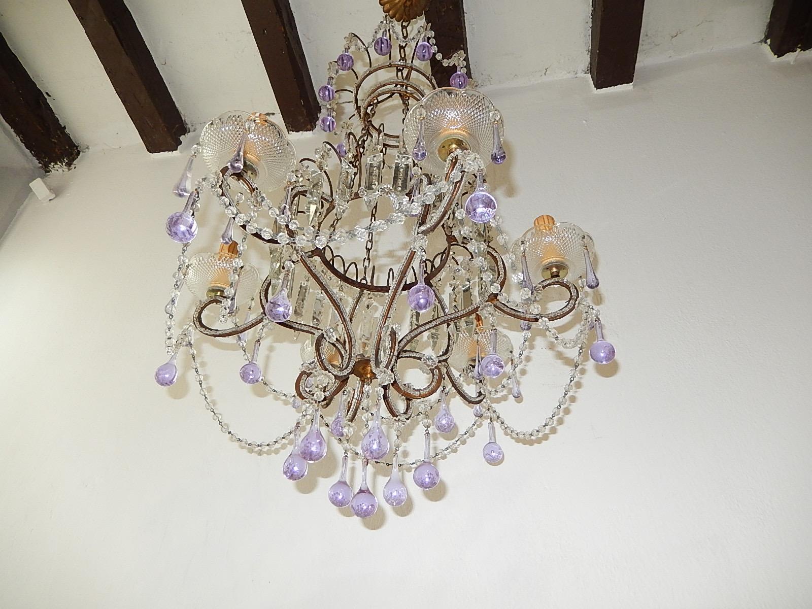 purple chandelier