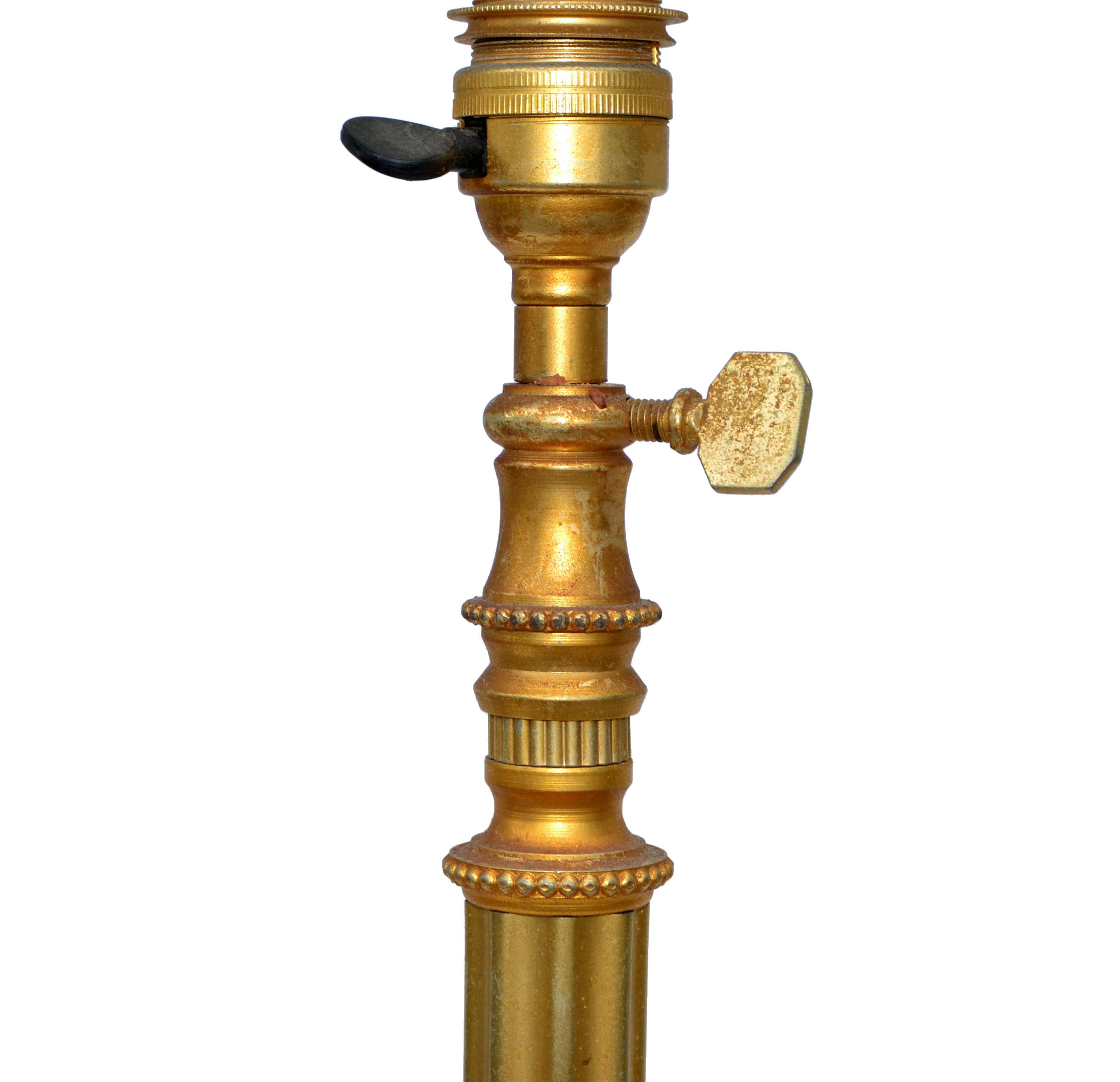 Maison Baguès Style French Neoclassical Bronze Floor Lamp Tripod Base For Sale 1