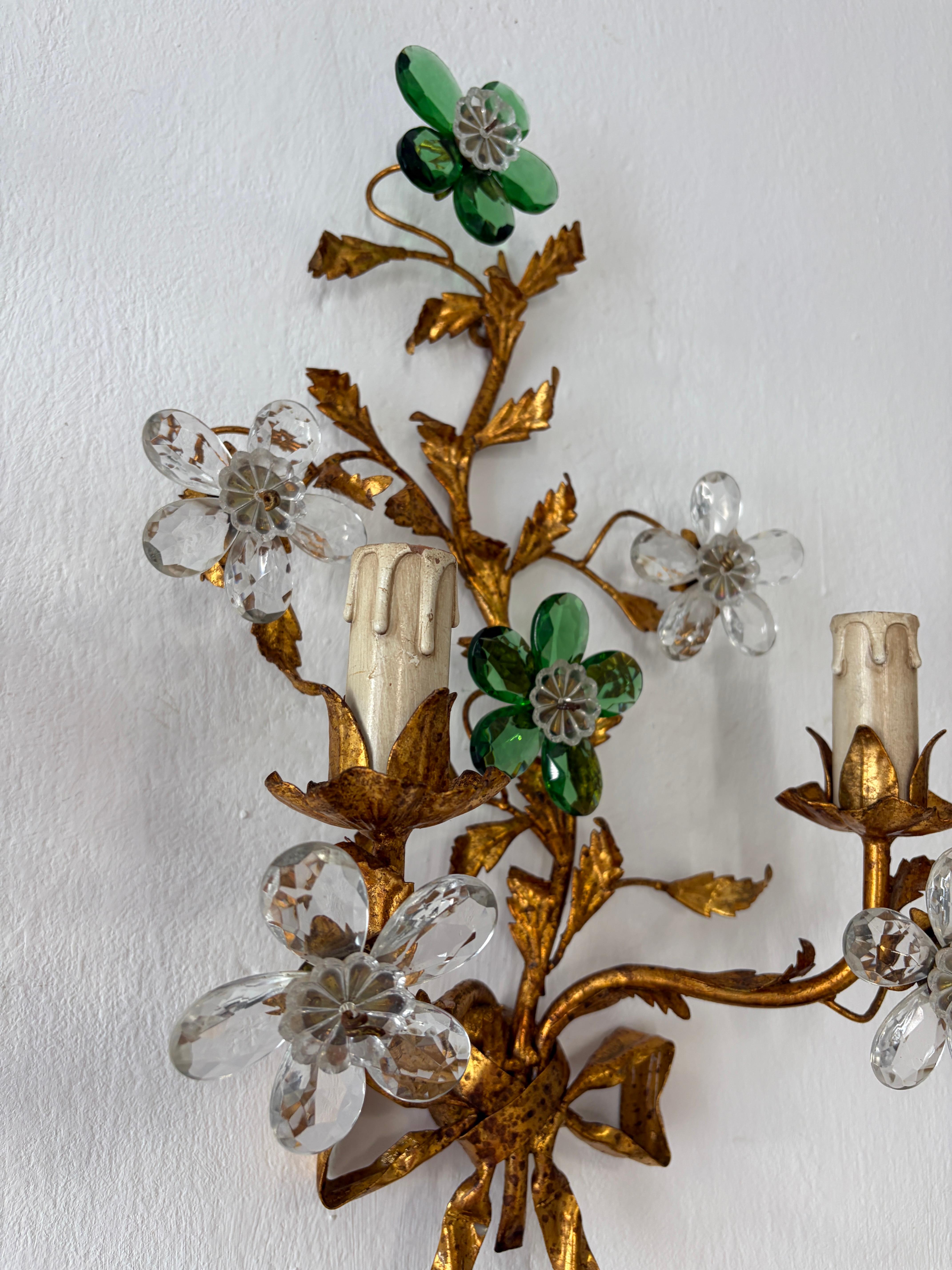 Maison Baguès Stile Greene & Greene Fiori di Cristallo Fiocco di Tolo, 1930 circa in vendita 4