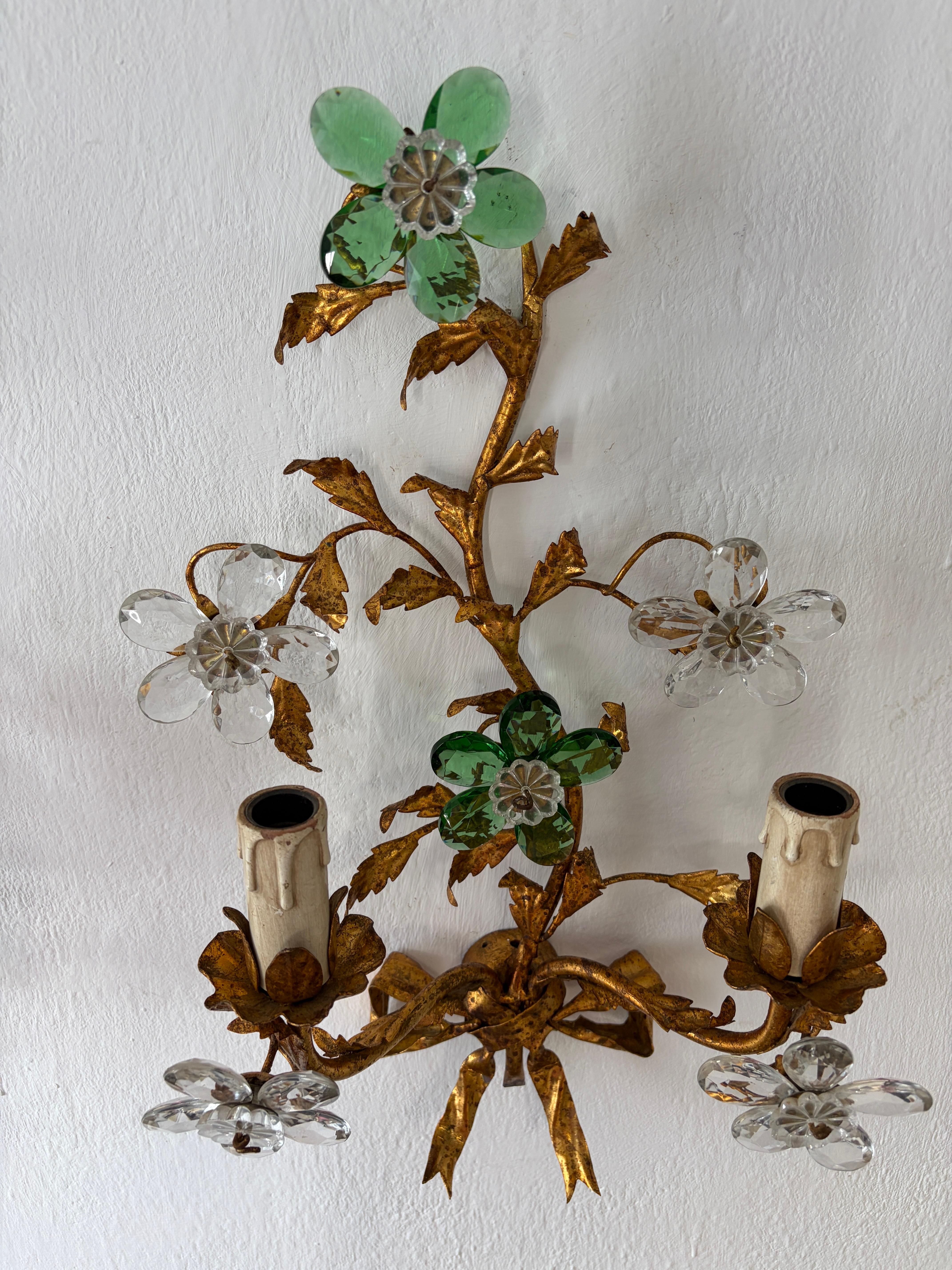 Maison Baguès Stile Greene & Greene Fiori di Cristallo Fiocco di Tolo, 1930 circa in vendita 2