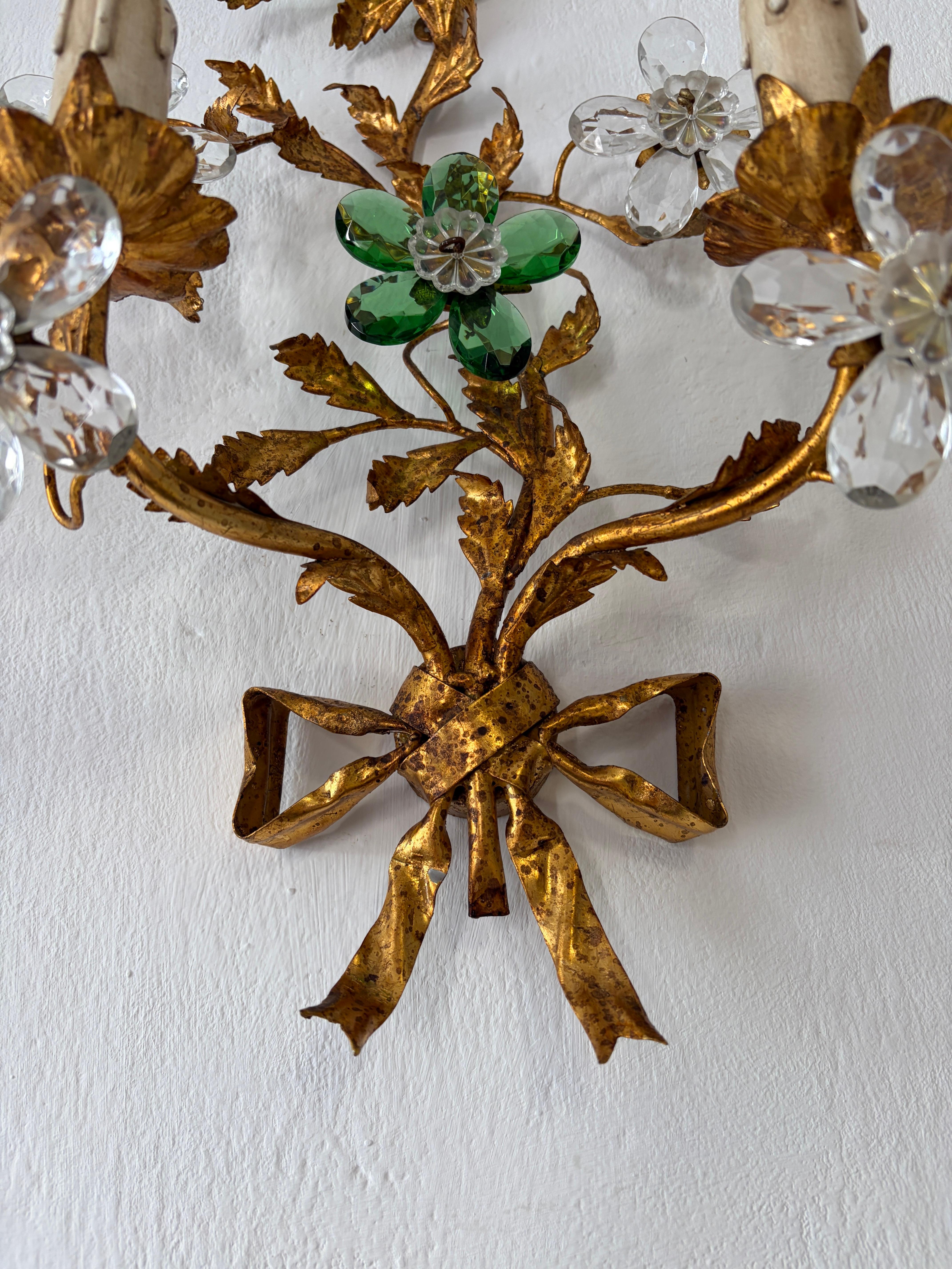 Maison Baguès Stile Greene & Greene Fiori di Cristallo Fiocco di Tolo, 1930 circa in vendita 3