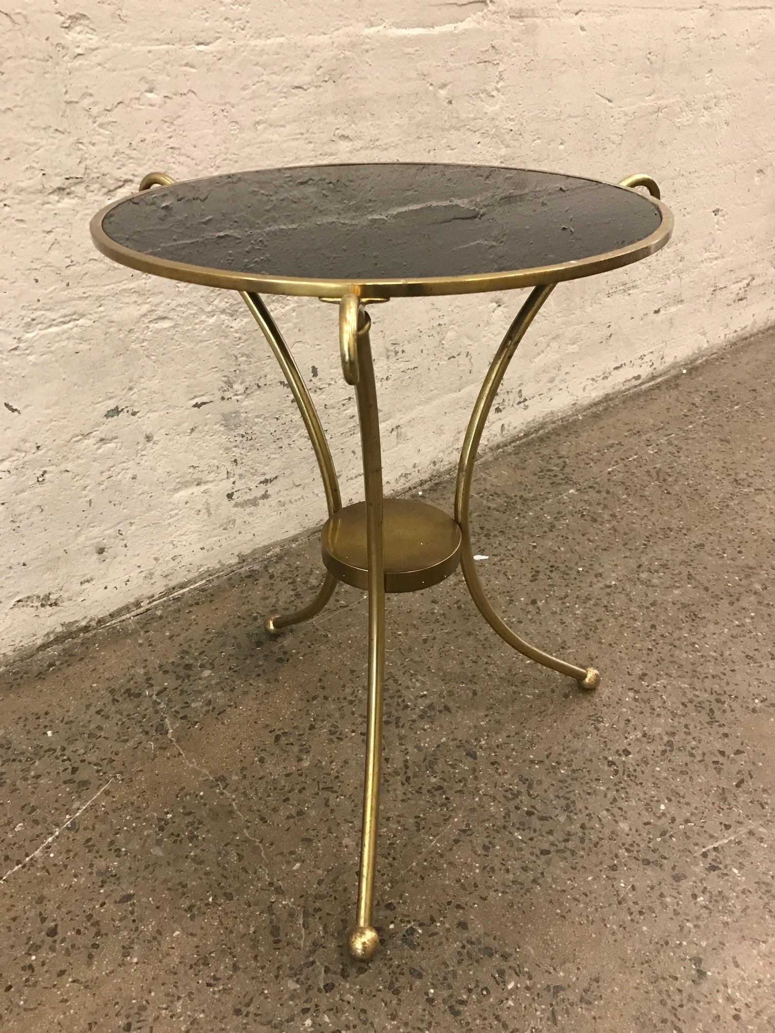 Mid-20th Century Maison Baguès Style Gueridon Table For Sale