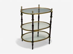 Maison Baguès Style, Hollywood Regency, Bronze, Small Étagère, France, 1940s