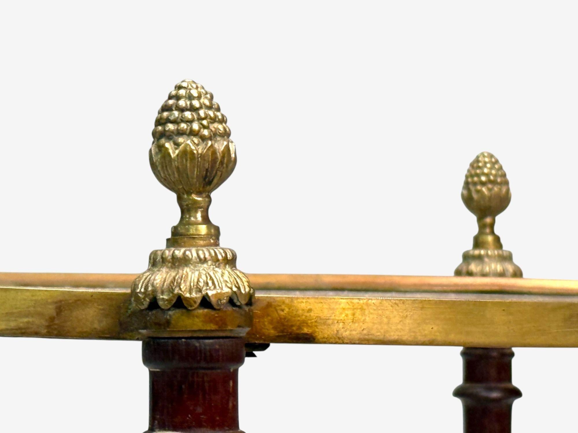 Début du 20ème siècle Maison Baguès Style, Hollywood Regency, Bronze, Petite Étagère, France, 1940s en vente