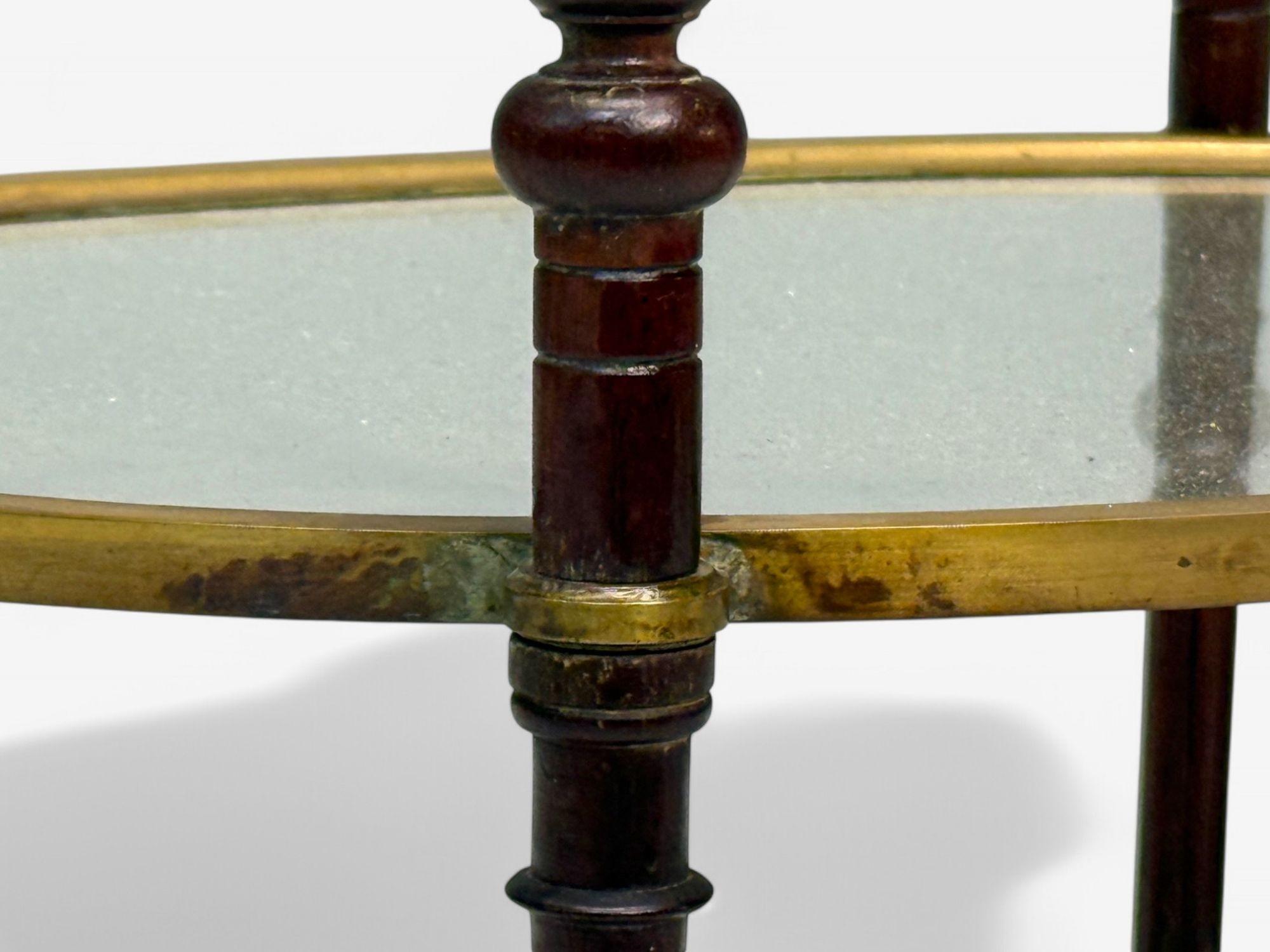 Maison Baguès Style, Hollywood Regency, Bronze, Petite Étagère, France, 1940s en vente 2