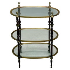 Maison Baguès Style, Hollywood Regency, Bronze, Small Étagère, France, 1940s