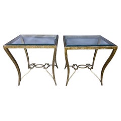 Maison Baguès Style Pair of Side or End Tables or Nightstands