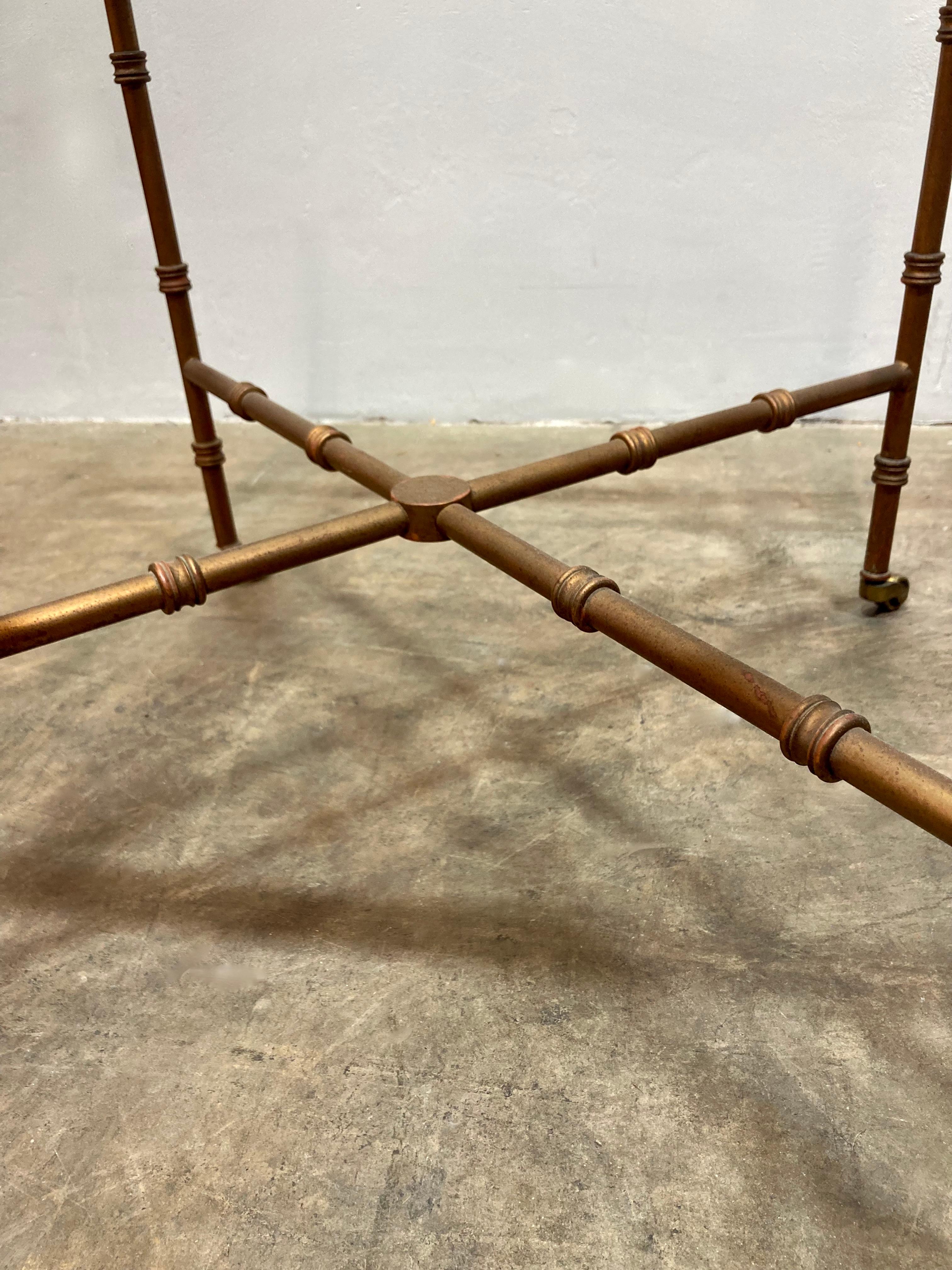 Maison Bagues Style Square Side Table For Sale 1