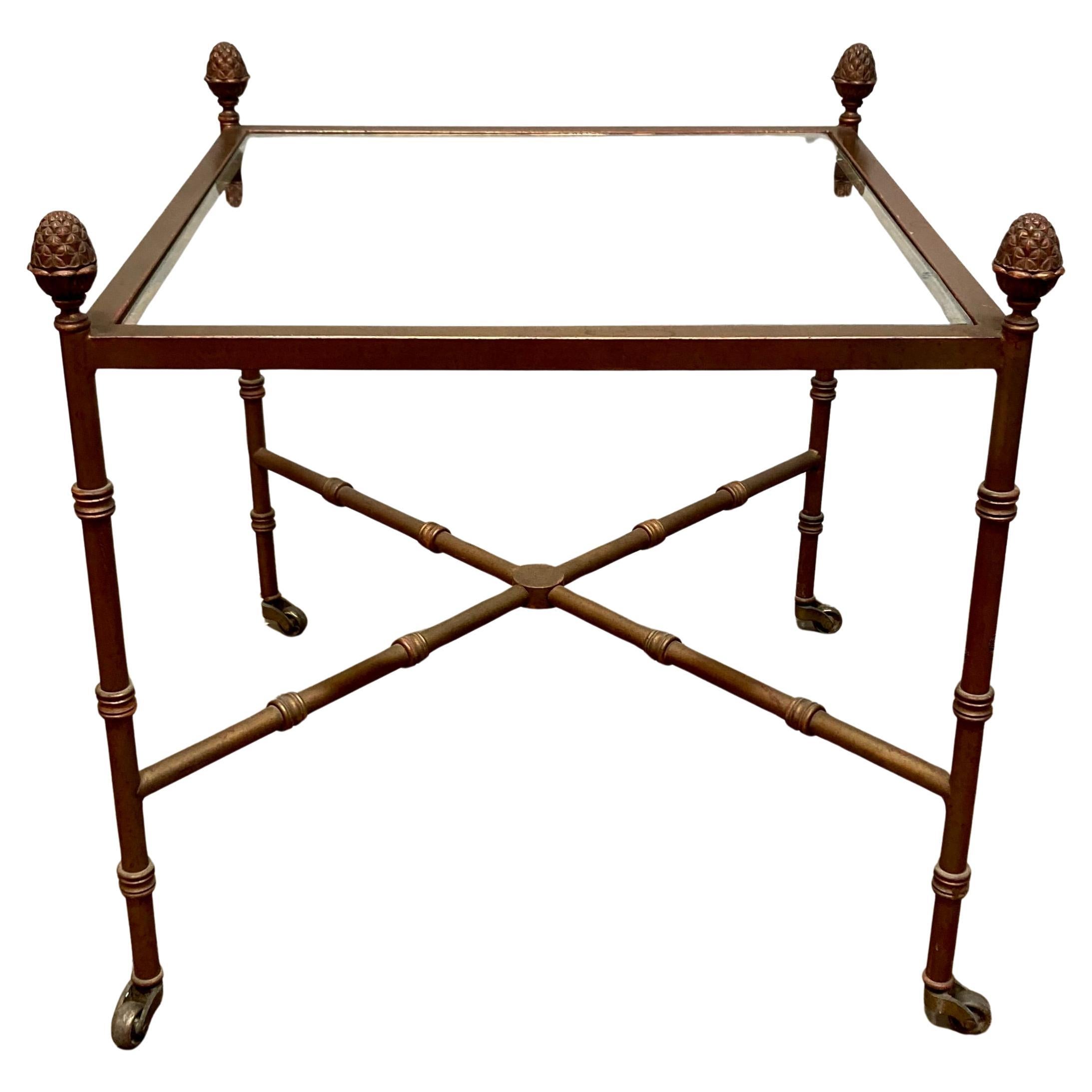 Maison Bagues Style Square Side Table For Sale