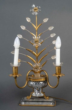 Maison Baguès, “Urn with Flowers”Lamp circa 1950