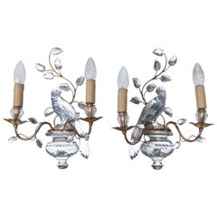 Maison Baguès Wall Lamp, France, 1950, Set of 2