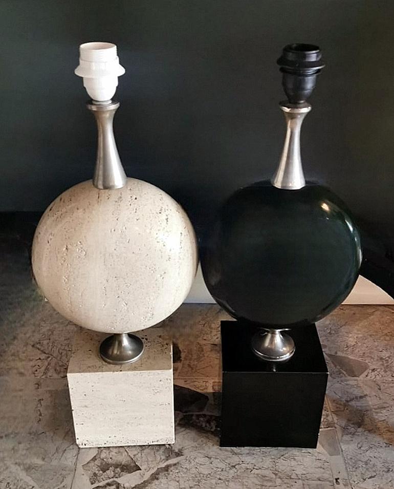 Maison Barbier - Lampe à poser en métal de style Space Age (sans abat-jour) en vente 10