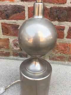 Lampada in acciaio Maison Barbier, Francia, anni '70