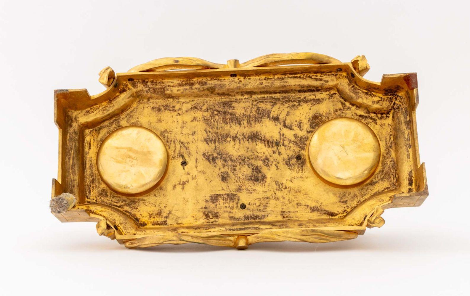 Maison Boin-Taburet, calamaio francese in bronzo ormolinato in vendita 3