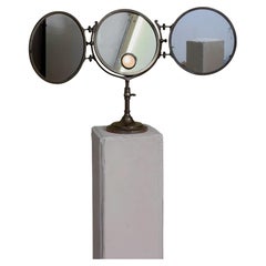 Miroir de courtoisie éclairé « Triptych » de Maison Brot, vers 1920