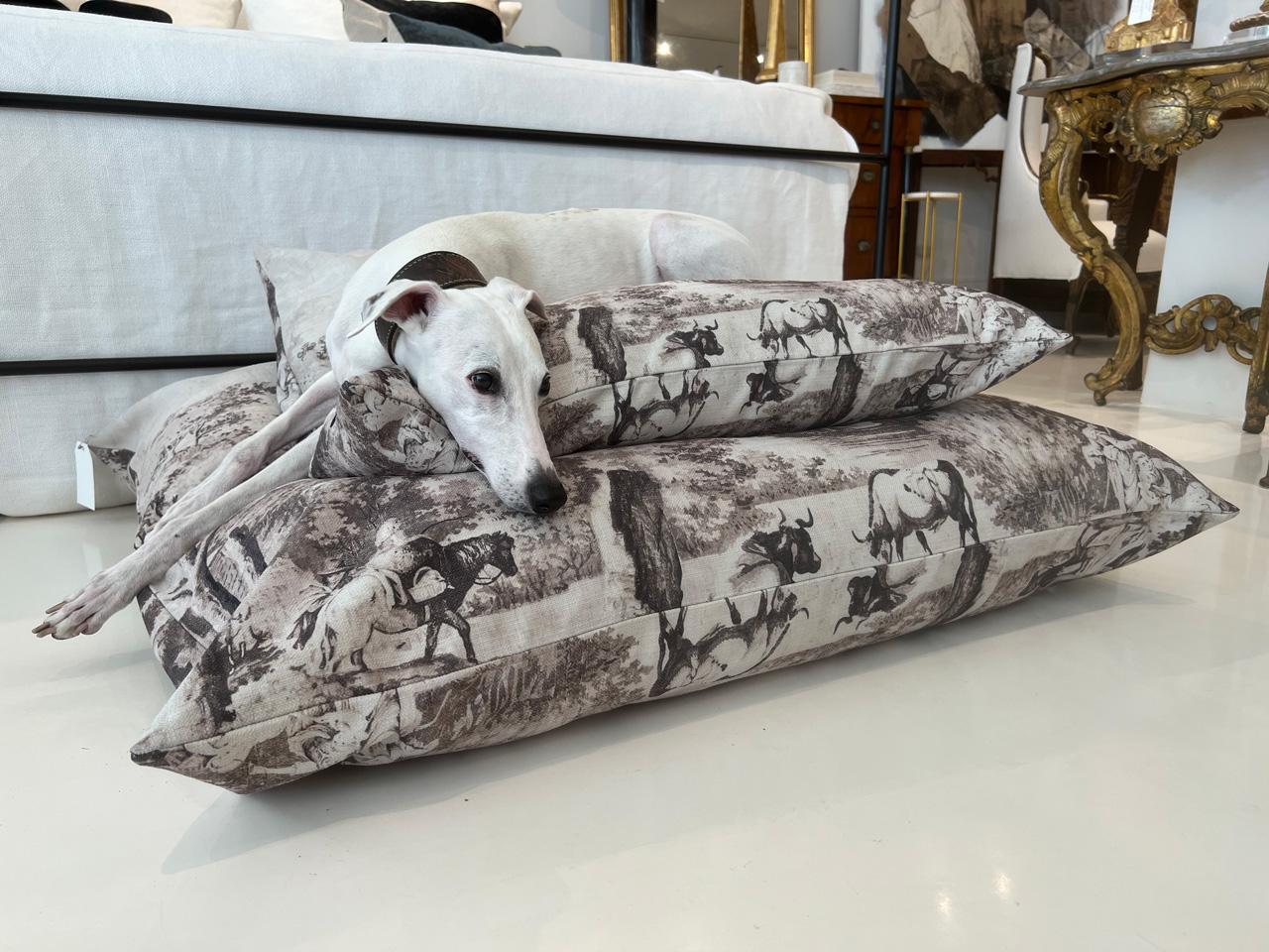 Fabric Maison Brunaille Dog Bed/Pillow, Large For Sale