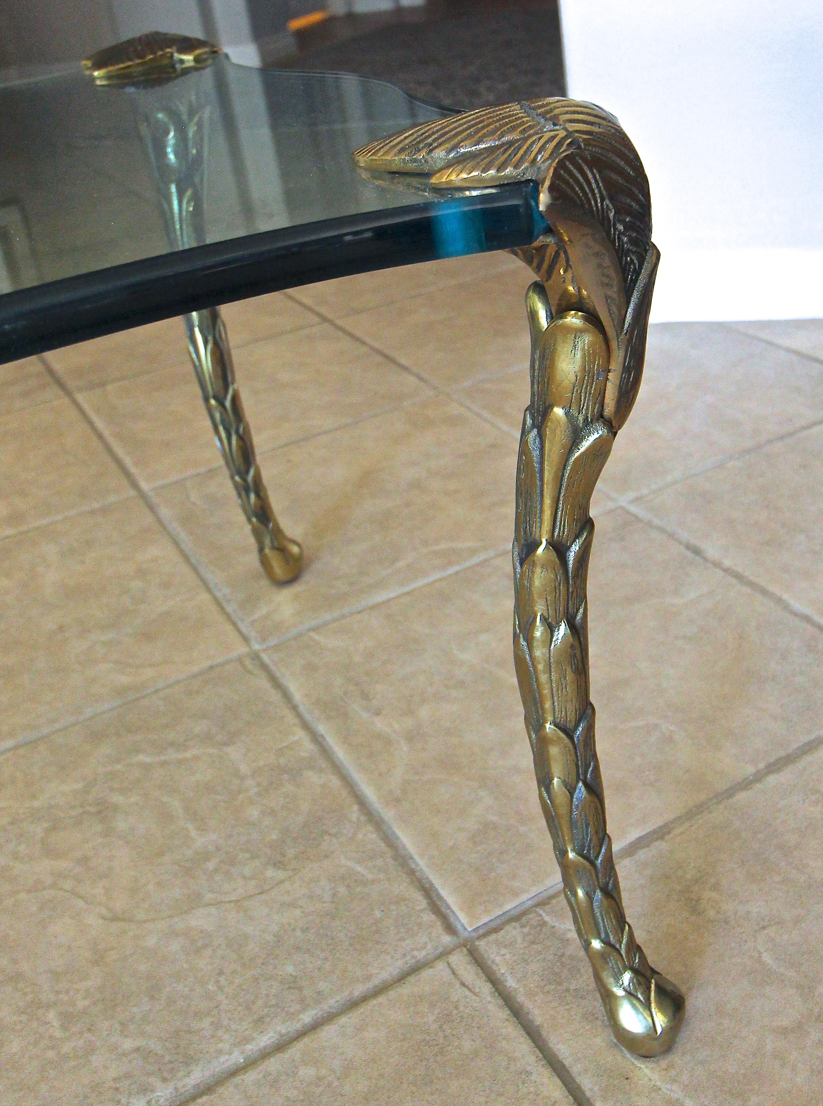 Maison Charles Brass Cabriole Legs Coffee Cocktail Table 10