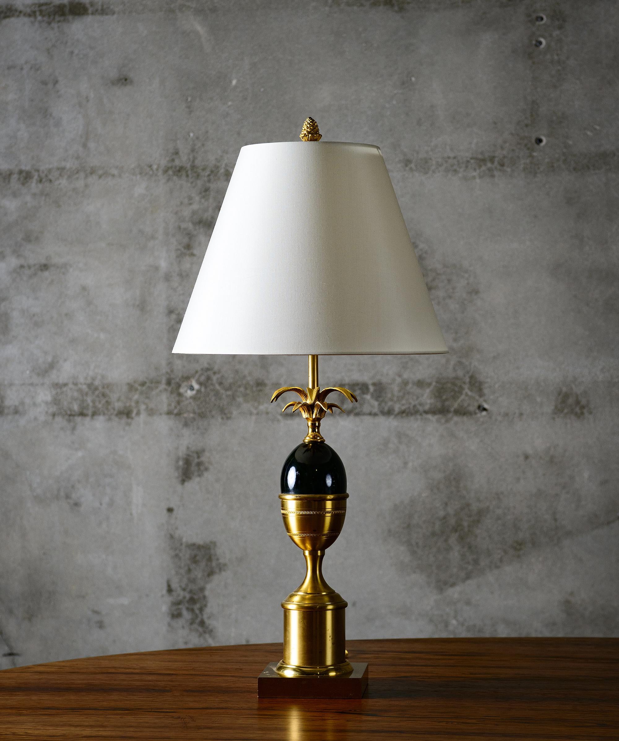 Maison Charles Brass Table Lamp In Excellent Condition In Los Angeles, CA