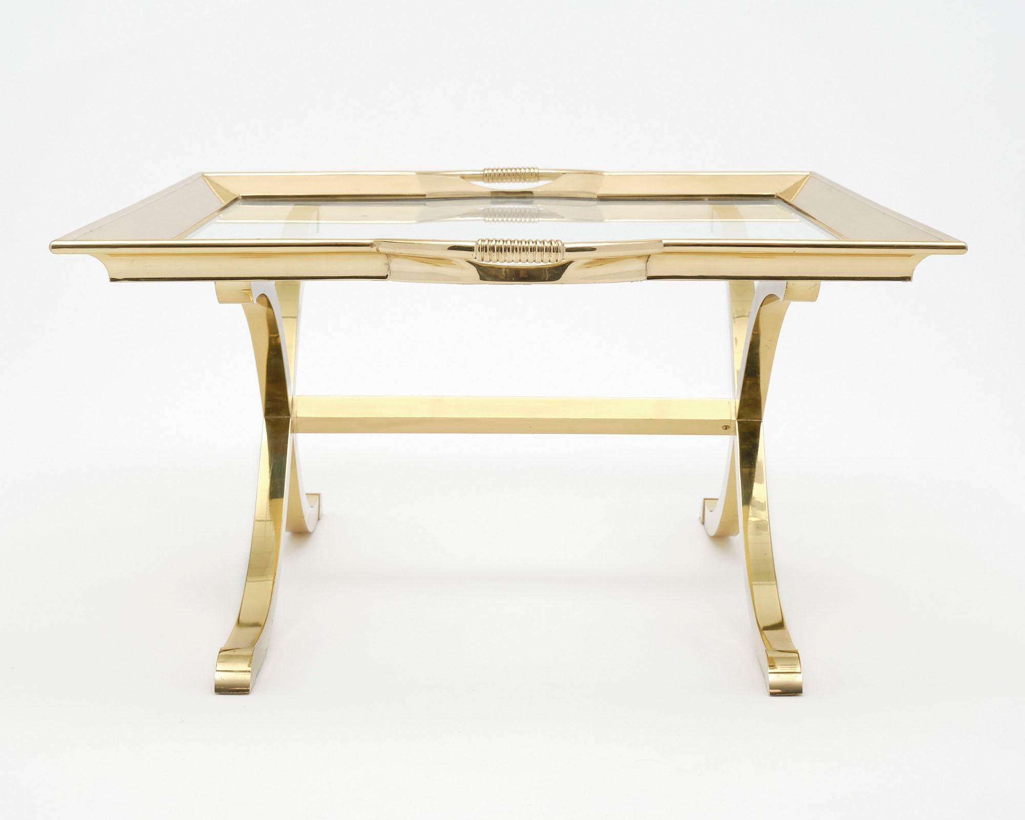 Maison Charles Brass Tray Coffee Table 1