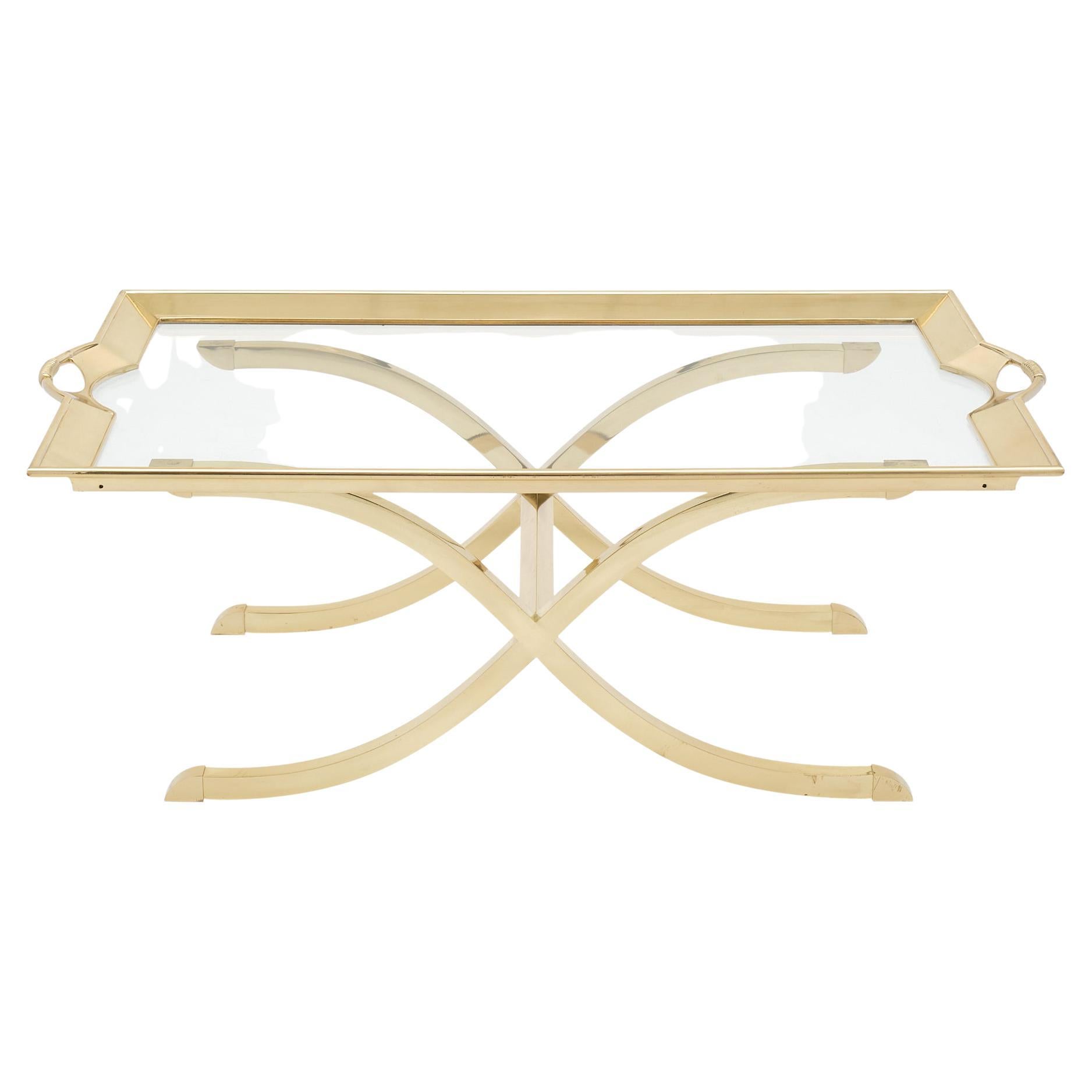 Maison Charles Brass Tray Coffee Table