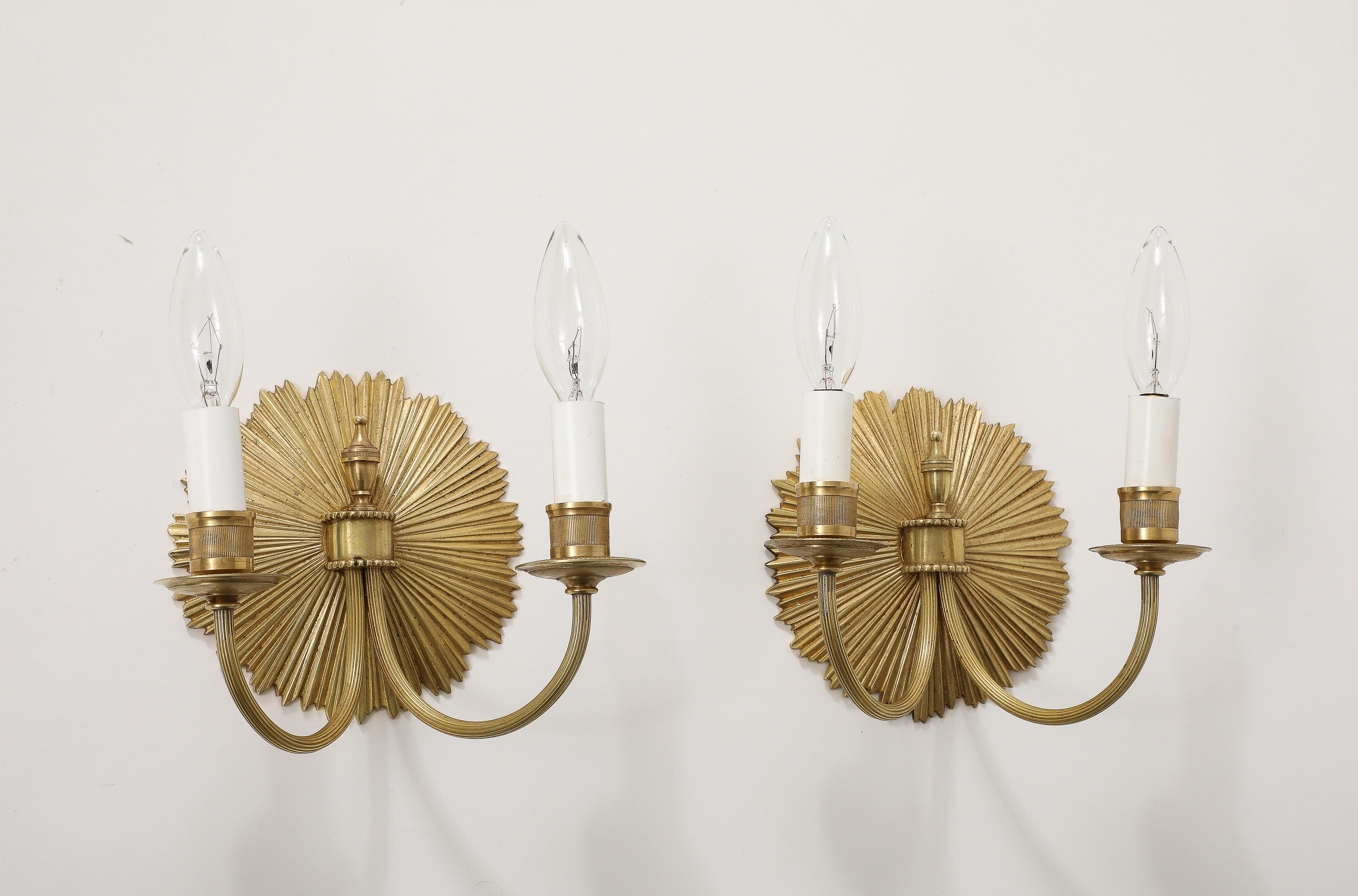 Maison Charles Brass Wall Sconces For Sale 4