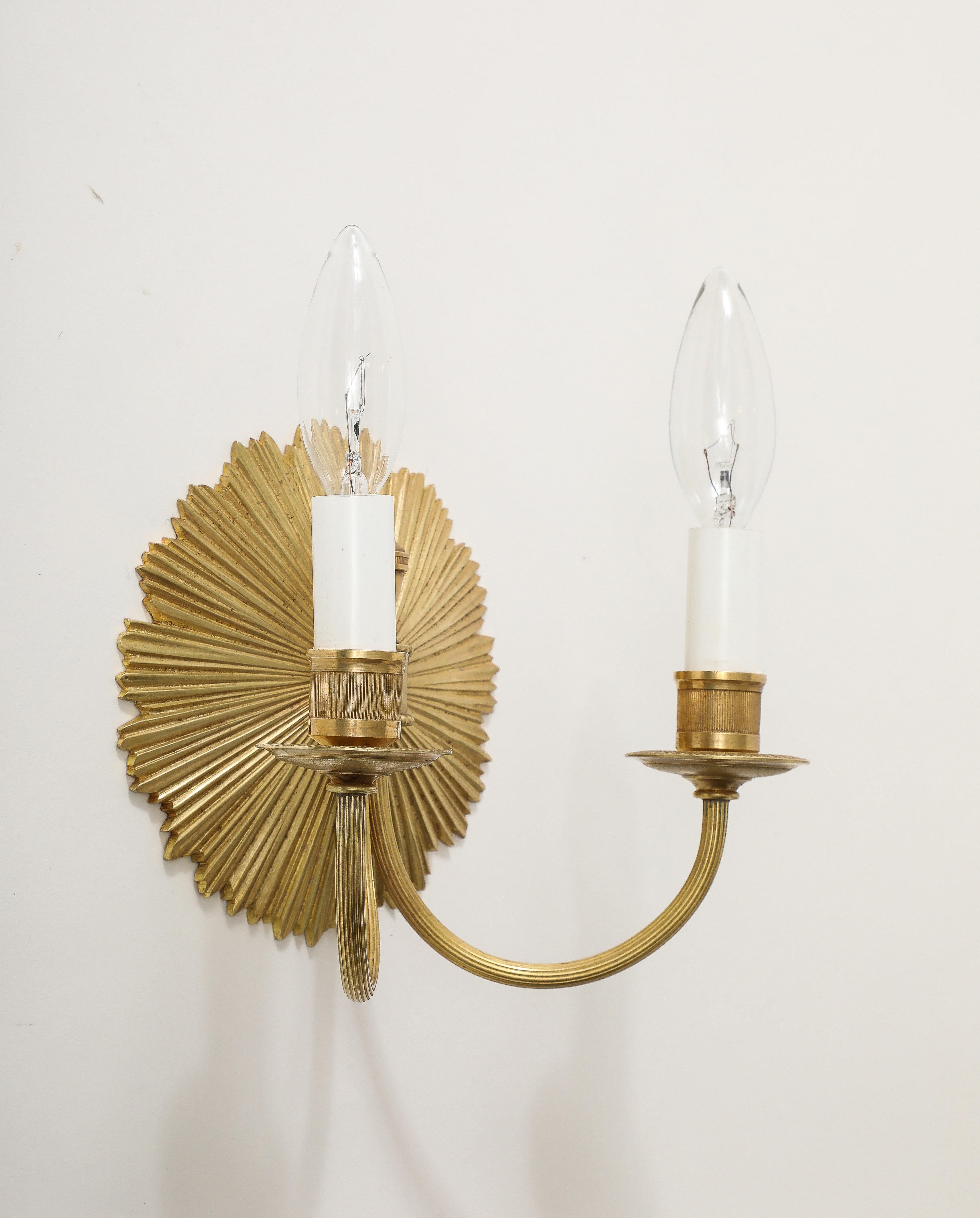 Maison Charles Brass Wall Sconces For Sale 5