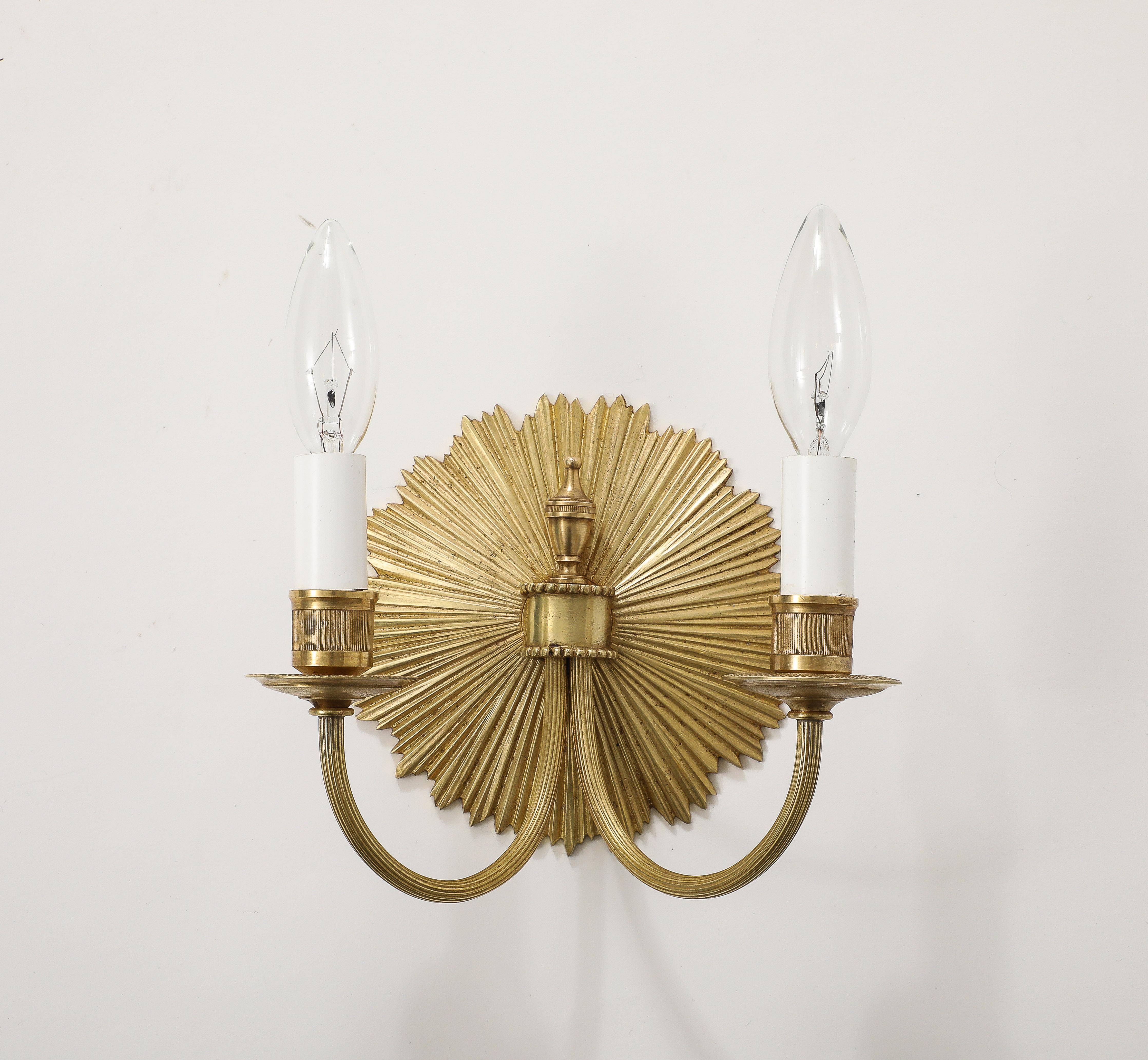 Maison Charles Brass Wall Sconces For Sale 6