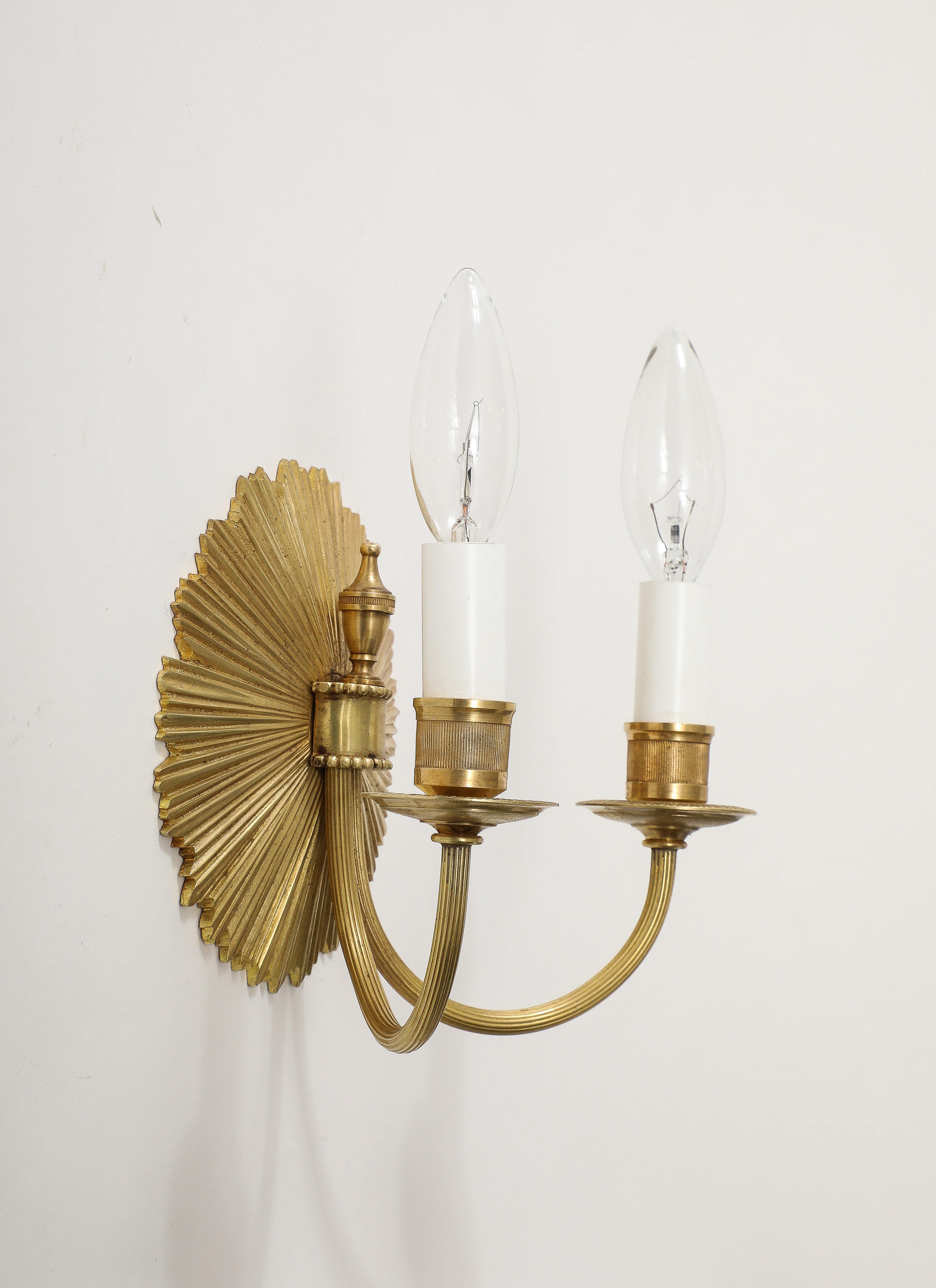 Maison Charles Brass Wall Sconces For Sale 11