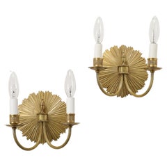 Vintage Maison Charles Brass Wall Sconces