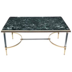 Maison Charles Bronze and Marble Coffee Table