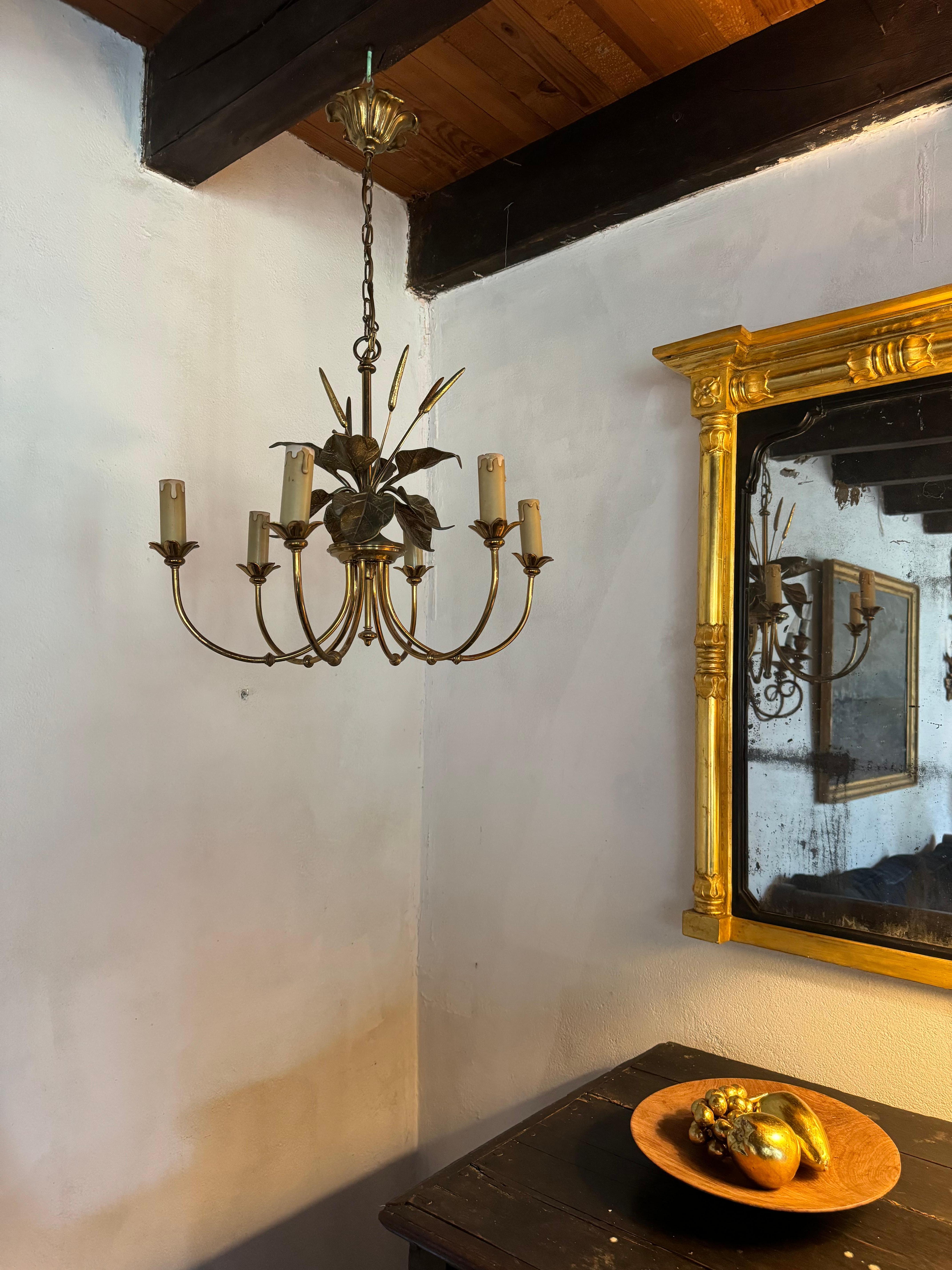 Bronzato Lampadario in bronzo Maison Charles in vendita