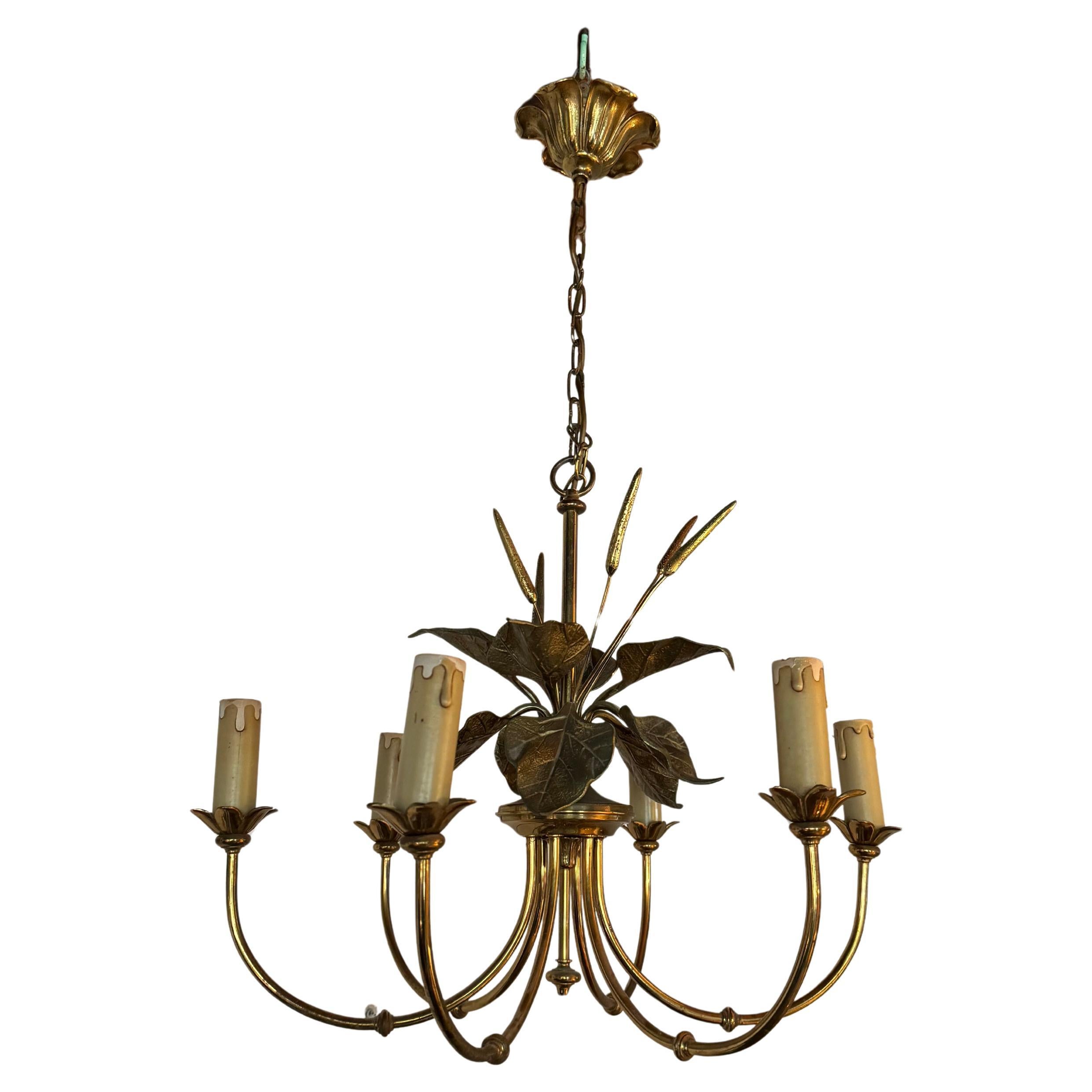 Lustre en bronze Maison Charles