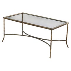 Maison Charles Bronze Palm Tree Coffee Table