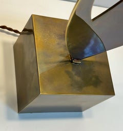 Maison Charles Bronze Shield Table Lamps