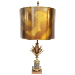 Lampe de table en bronze de la Maison Charles