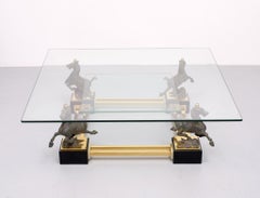 Maison Charles, Coffee Table, "Flying Horse of Gansu", 1970s, France